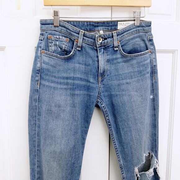 Rag & Bone Dre Low-Rise Boyfriend - Dobbie with holes (READY) - Picture 8 of 10